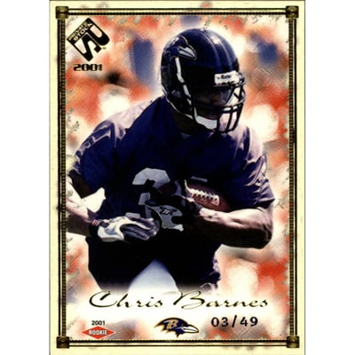 2001 Private Stock Gold Framed #106 Chris Barnes