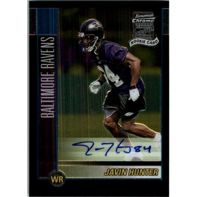 2002 Bowman Chrome #146AU Javin Hunter AU