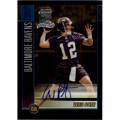 2002 Bowman Chrome #152AU Wes Pate AU