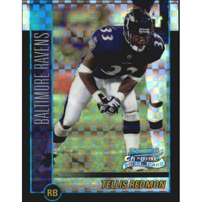2002 Bowman Chrome Xfractors #157 Tellis Redmon