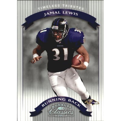 2002 Donruss Classics Timeless Tributes #48 Jamal Lewis