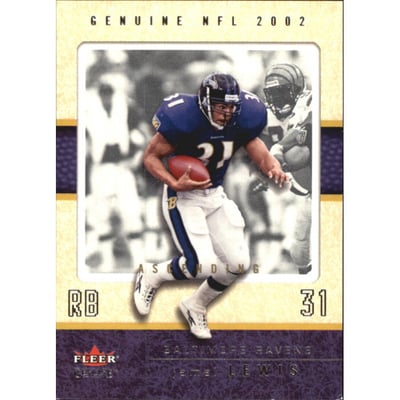 2002 Fleer Genuine Reflection Ascending #66 Jamal Lewis/66
