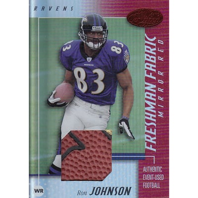 2002 Leaf Certified Mirror Red Materials #116 Ron Johnson