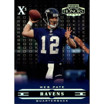2002 Playoff Honors X's #109 Wes Pate