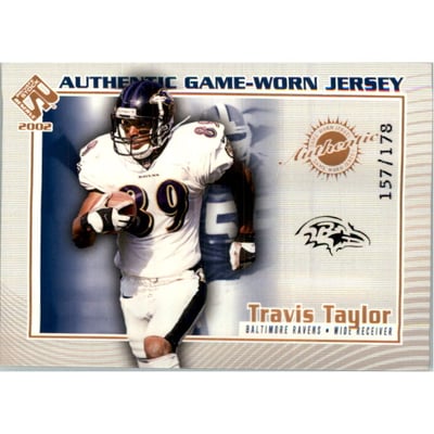 2002 Private Stock Game Worn Jerseys Logos #11 Travis Taylor/178