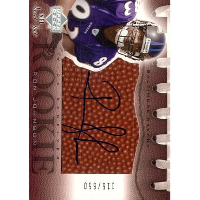 2002 Sweet Spot #155 Ron Johnson AU/550 RC