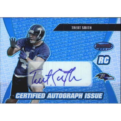 2003 Bowman's Best Blue #156 Trent Smith AU