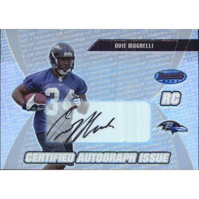 2003 Bowman's Best #169 Ovie Mughelli AU RC