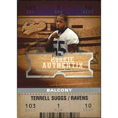 2003 Fleer Authentix Balcony #130 Terrell Suggs