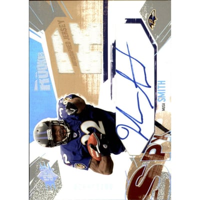 2003 SPx #216 Musa Smith JSY AU RC