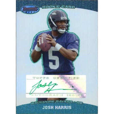 2004 Bowman's Best Green #136 Josh Harris AU