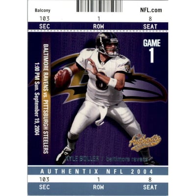 2004 Fleer Authentix Balcony Blue #82 Kyle Boller