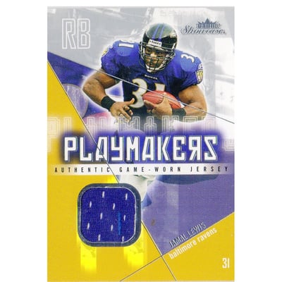 2004 Fleer Showcase Playmakers Game Used #JL1 Jamal Lewis/300