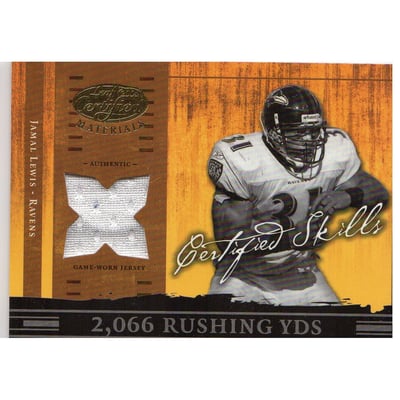 2004 Leaf Certified Materials Certified Skills Jersey #CS20 Jamal Lewis