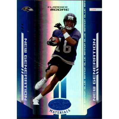 2004 Leaf Certified Materials Mirror Blue #162 Clarence Moore