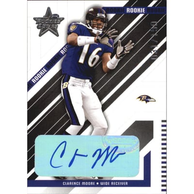 2004 Leaf Rookies and Stars Rookie Autographs #211 Clarence Moore