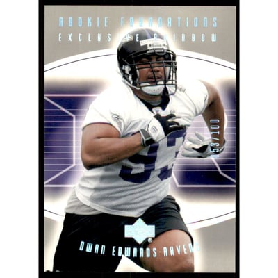 2004 Upper Deck Foundations Exclusive Rainbow Silver #183 Dwan Edwards
