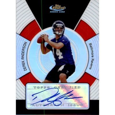2005 Finest Refractors #167 Derek Anderson AU