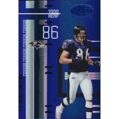 2005 Leaf Certified Materials Mirror Blue #10 Todd Heap
