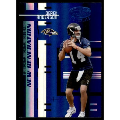 2005 Leaf Certified Materials Mirror Blue #191 Derek Anderson