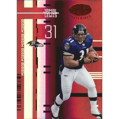 2005 Leaf Certified Materials Mirror Red #8 Jamal Lewis