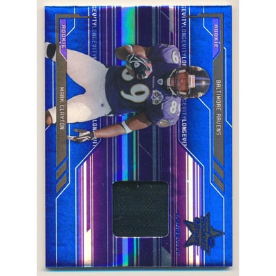 2005 Leaf Rookies and Stars Longevity Sapphire #266 Mark Clayton JSY