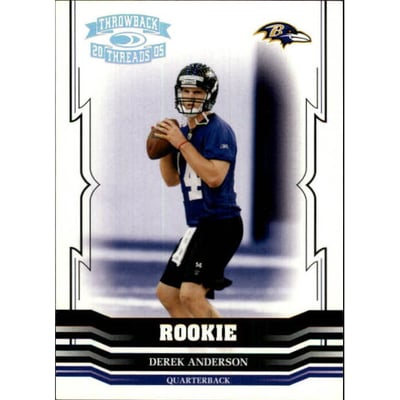2005 Throwback Threads Silver Holofoil #189 Derek Anderson