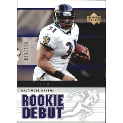 2005 Upper Deck Rookie Debut Gold 100 #7 Jamal Lewis