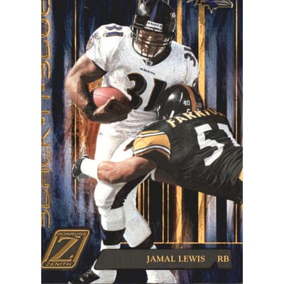 2005 Zenith Black 'N Blue Gold #BB13 Jamal Lewis