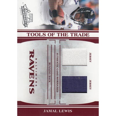 2006 Absolute Memorabilia Tools of the Trade Material Double Red #TOT70 Jamal Lewis/100