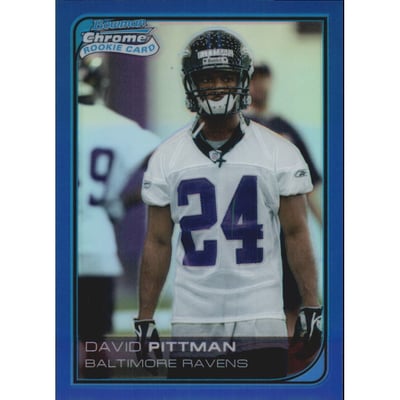 2006 Bowman Chrome Blue Refractors #12 David Pittman