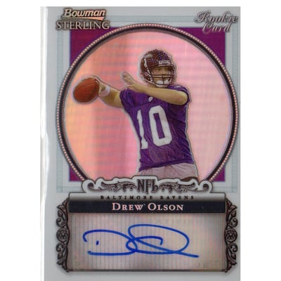 2006 Bowman Sterling Refractors #DOL Drew Olson AU