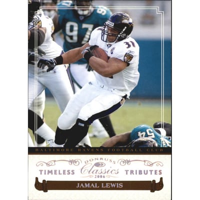 2006 Donruss Classics Timeless Tributes Bronze #8 Jamal Lewis