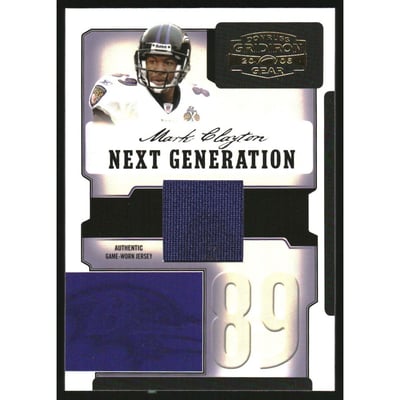 2006 Donruss Gridiron Gear Next Generation Jerseys #NG19 Mark Clayton/150