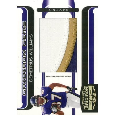 2006 Donruss Gridiron Gear Rookie Jerseys Jumbo Swatch Prime #211 Demetrius Williams