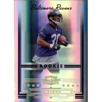 2006 Donruss Threads Gold Holofoil #158 P.J. Daniels