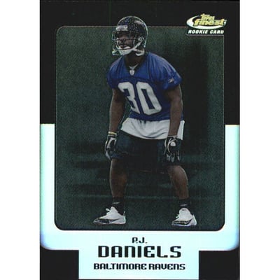 2006 Finest Black Refractors #119 P.J. Daniels