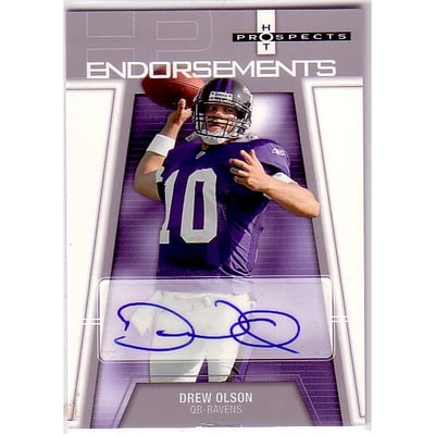 2006 Hot Prospects Endorsements #HPDO Drew Olson