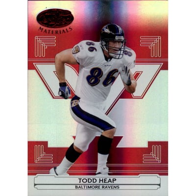 2006 Leaf Certified Materials Mirror Red #13 Todd Heap