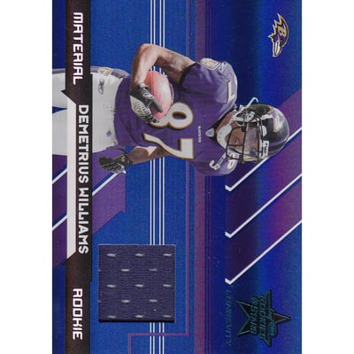 2006 Leaf Rookies and Stars Longevity Target Sapphire Parallel #267 Demetrius Williams JSY