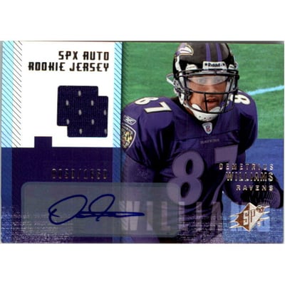 2006 SPx #209 Demetrius Williams JSY AU RC