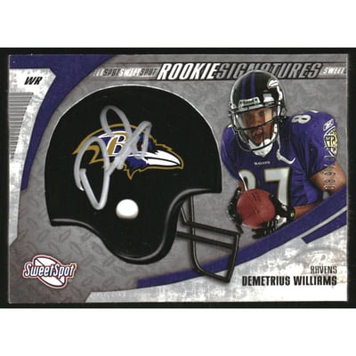 2006 Sweet Spot #238 Demetrius Williams AU/899 RC