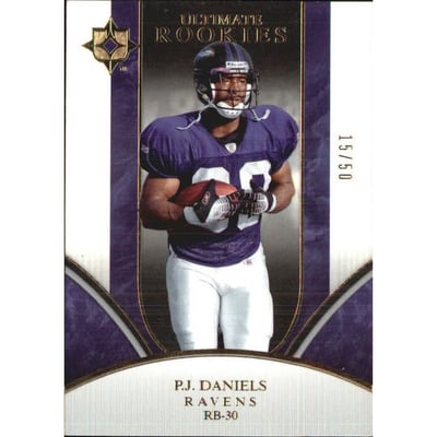 2006 Ultimate Collection Gold #342 P.J. Daniels
