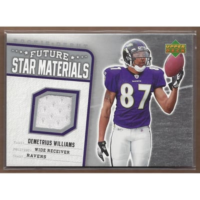 2006 Upper Deck Rookie Debut Future Star Materials Silver #FSMDW Demetrius Williams