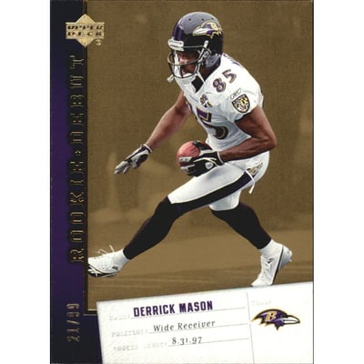 2006 Upper Deck Rookie Debut Gold #8 Derrick Mason