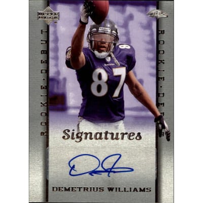 2006 Upper Deck Rookie Debut #220 Demetrius Williams AU RC