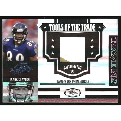 2007 Absolute Memorabilia Tools of the Trade Material Black Spectrum #102 Mark Clayton