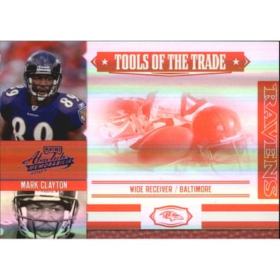 2007 Absolute Memorabilia Tools of the Trade Red Spectrum #102 Mark Clayton