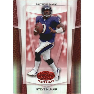 2007 Leaf Certified Materials Mirror Red #95 Steve McNair