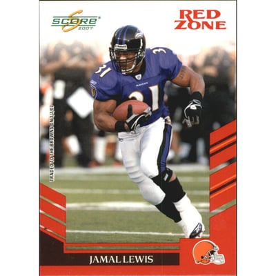 2007 Score Red Zone #203 Jamal Lewis